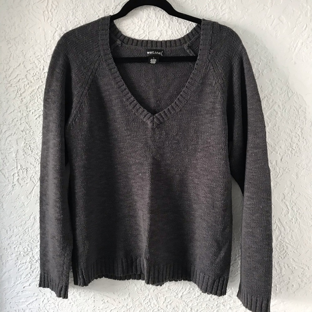 Knit V-Neck Sweater